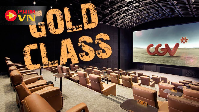 Phòng chiếu Gold Class, ghế ngồi thoải mái, âm thanh Dolby 7.1 sống động.