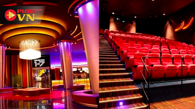 Không gian sảnh sang trọng tại Galaxy Cinema Quang Trung