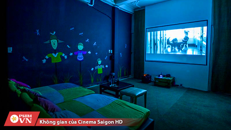 Không gian của Cinema Saigon HD rất phù hợp cho các cặp đôi hoặc nhóm bạn nhỏ muốn tận hưởng không gian riêng tư