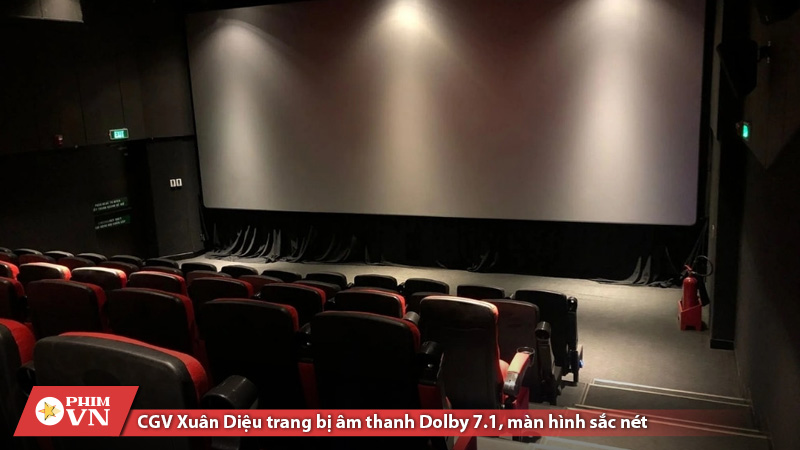 CGV Xuân Diệu được trang bị âm thanh Dolby 7.1, màn hình lớn sắc nét