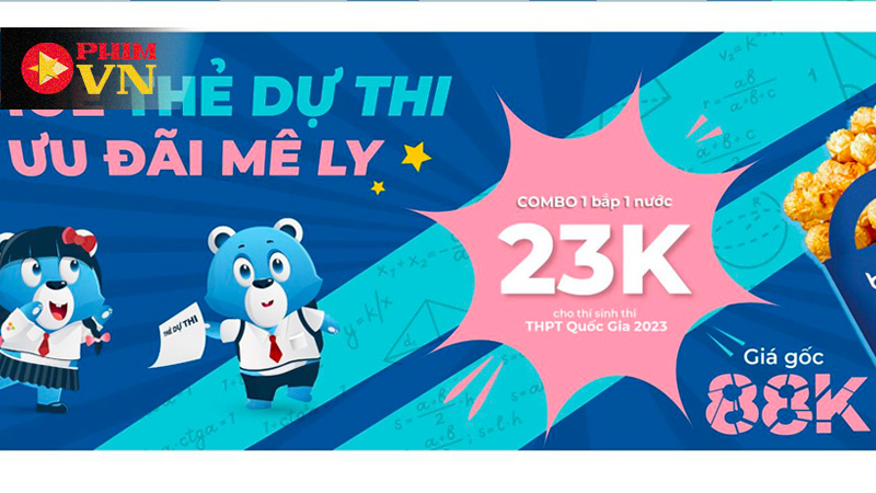 Combo bắp nước tại Beta Cineplex