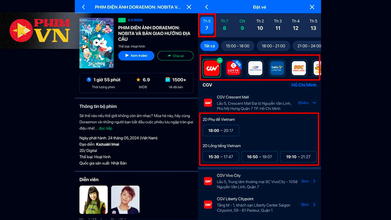 ZaloPay – thanh toán vé CGV nhận hoàn tiền