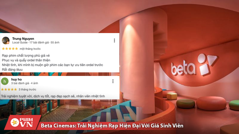 Rạp Beta được đánh giá phù hợp với sinh viên