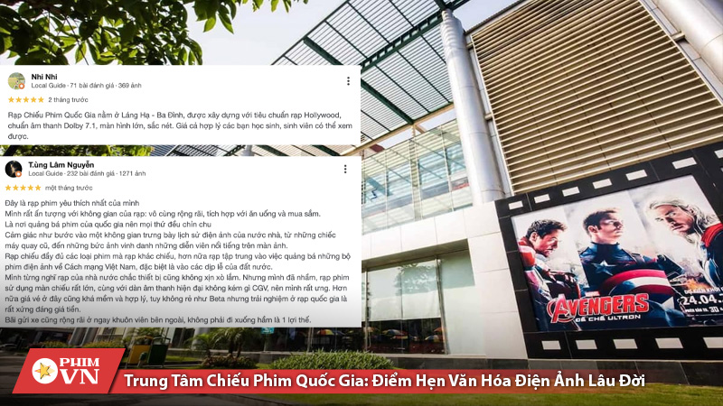 Trung tâm Chiếu phim Quốc gia với không gian rộng và rạp phim chất lượng