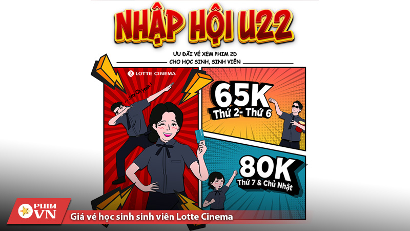 giá vé Lotte Cinema